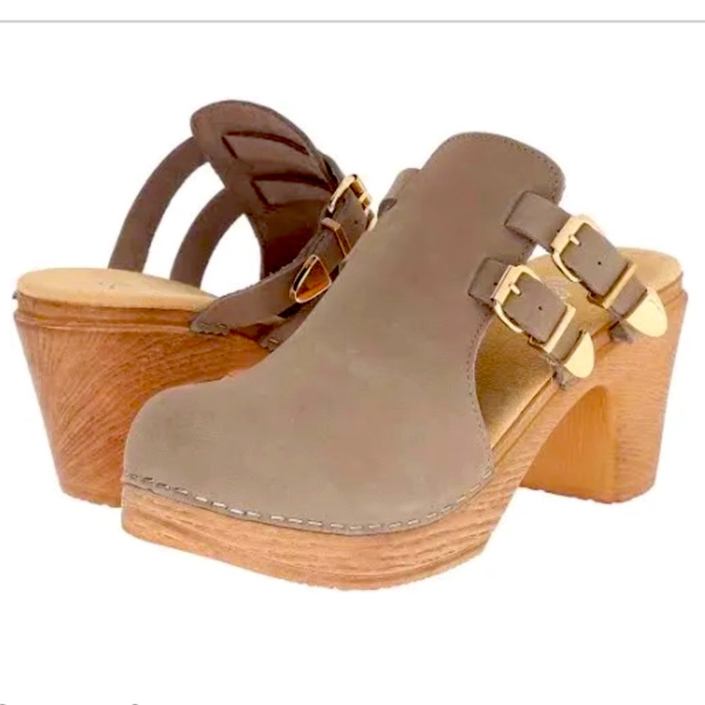 Calou Stockholm pink clogs